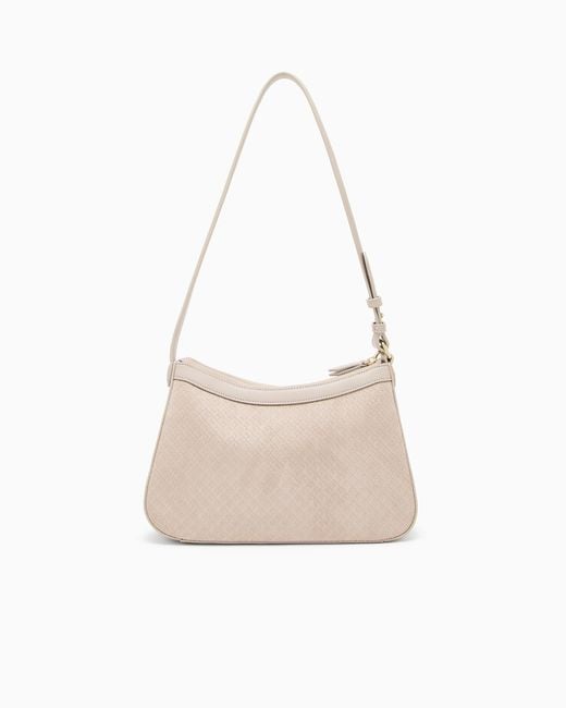 ARMANI EXCHANGE White Shoulder Bag With Chain