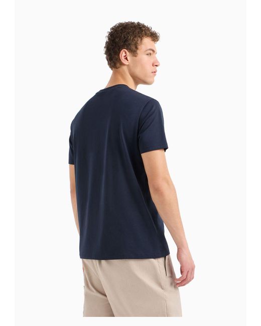 Armani Exchange Blue Regular Fit T-shirts for men