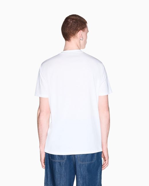 ARMANI EXCHANGE White Regular T-Shirt for men