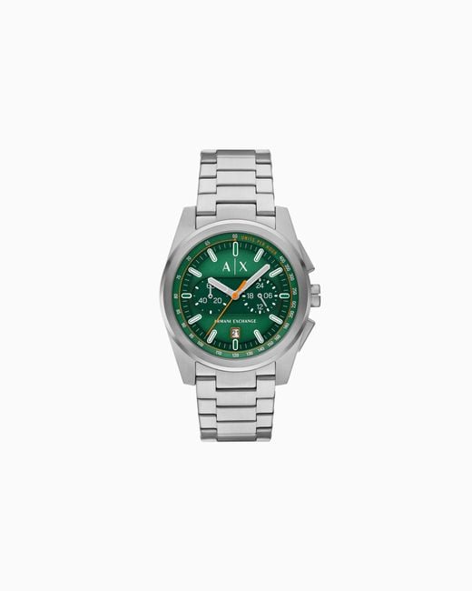 Montre Chronographe En Acier Inoxydable ARMANI EXCHANGE pour homme en coloris Green