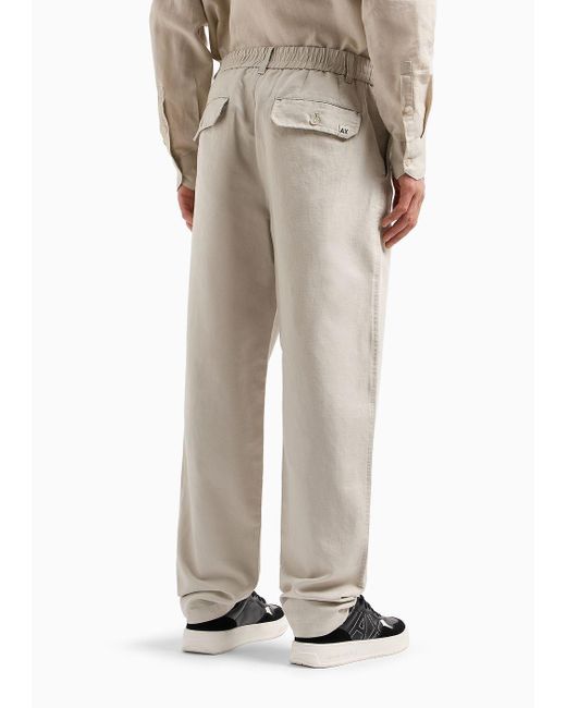 Pantaloni Casual di Armani Exchange in Natural da Uomo