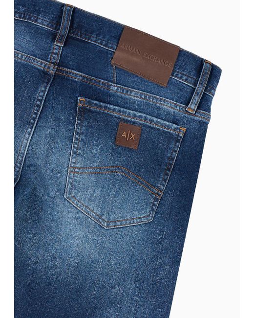 Armani Exchange Skinny Jeans in Blue for Men | Lyst