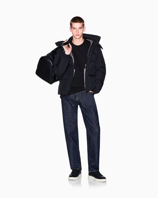 ARMANI EXCHANGE T-Shirt Im Regular Fit Mit Geprägtem Logo in Black für Herren