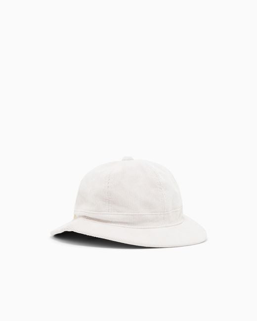 ARMANI EXCHANGE White Bucket Hat
