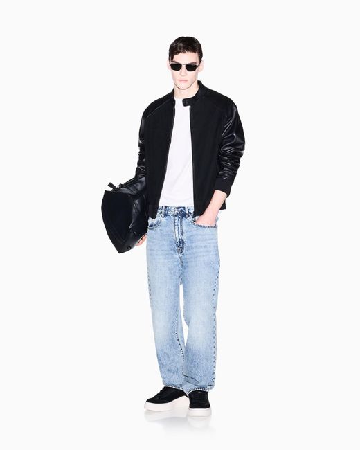 ARMANI EXCHANGE White Regular Fit T-Shirt for men