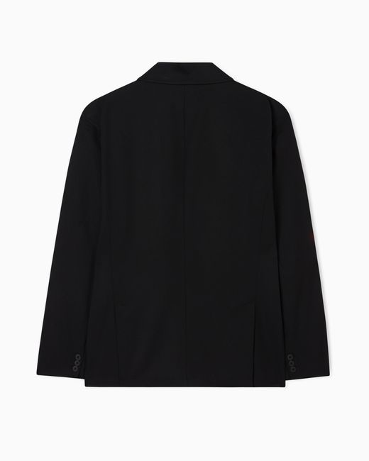 ARMANI EXCHANGE Black Technical Fabric Jacket for men