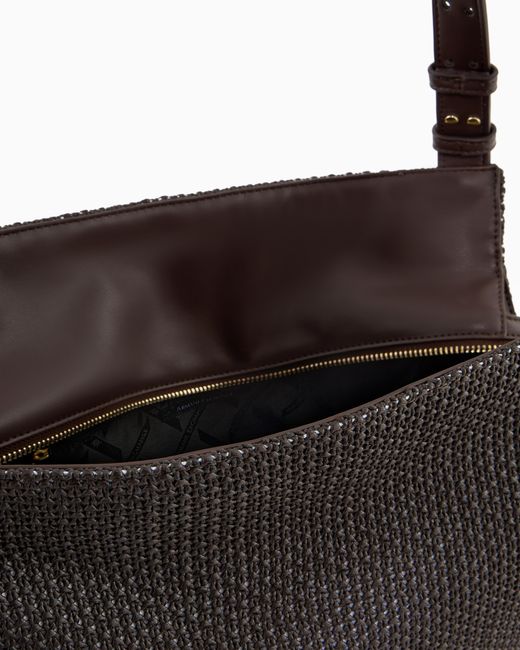 ARMANI EXCHANGE Black Structured Mini Shoulder Bag