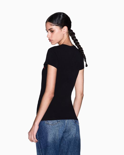 ARMANI EXCHANGE Black Slim Fit T-Shirt