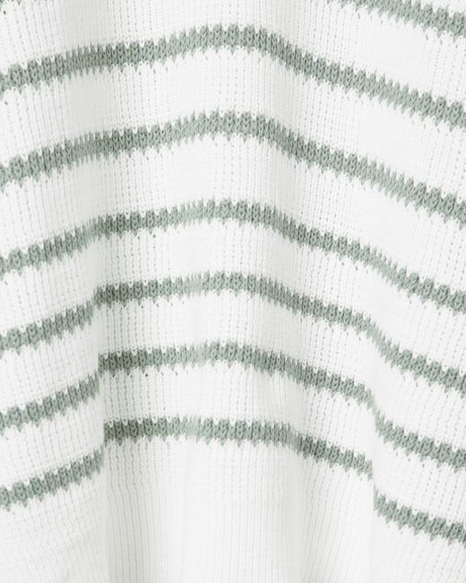 ARMANI EXCHANGE White Colorful Striped Crew Neck Sweater for men