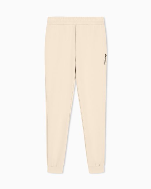 ARMANI EXCHANGE Natural Regular Fit Trousers Stretch Viscose Scuba