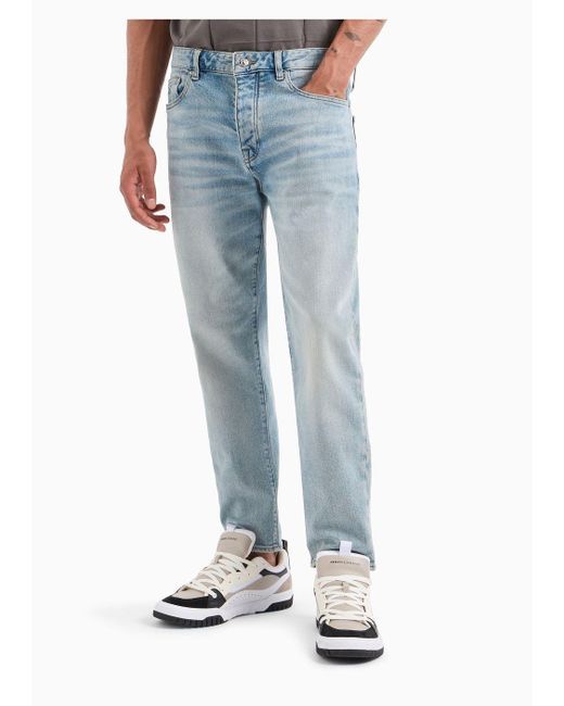 Armani Exchange Carrot-fit Jeans in Blue für Herren