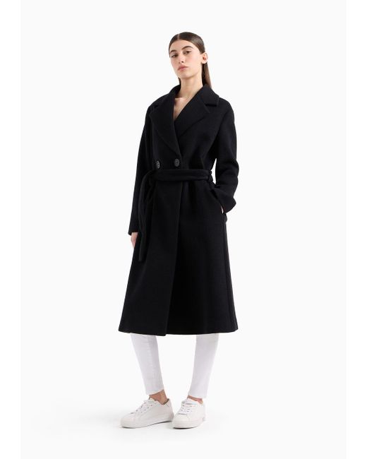 Armani Exchange Black Cloth Coat