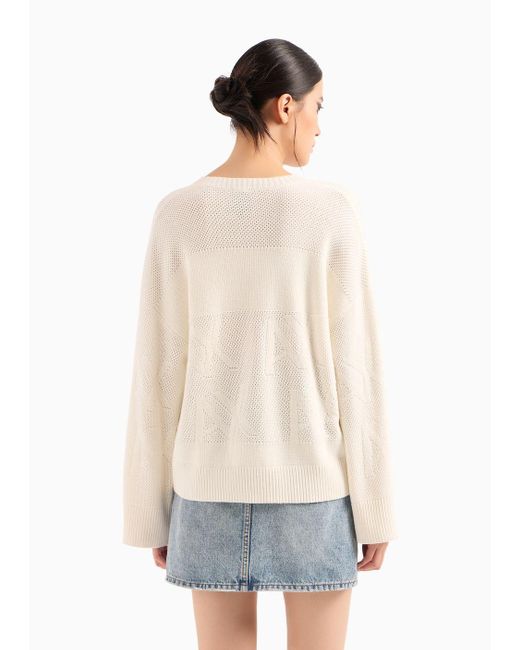 Armani Exchange White Asv Sweater