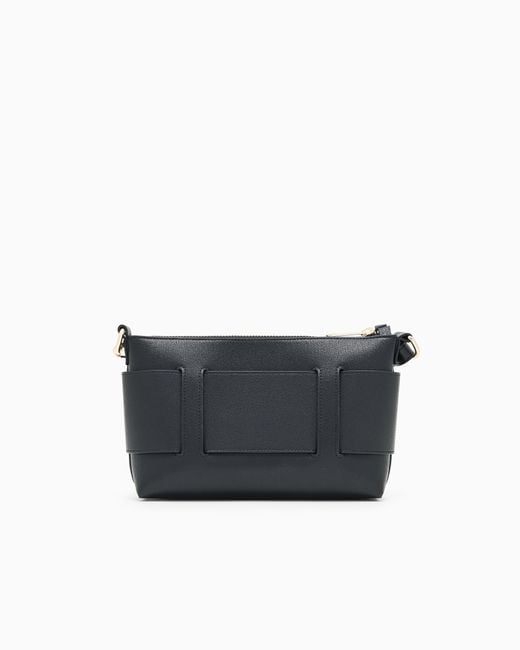 ARMANI EXCHANGE Gray Logo Bag With Embossed Front And Adjustable Strap