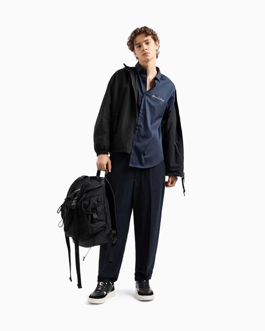 Camicia Regular Fit di ARMANI EXCHANGE in Blue da Uomo