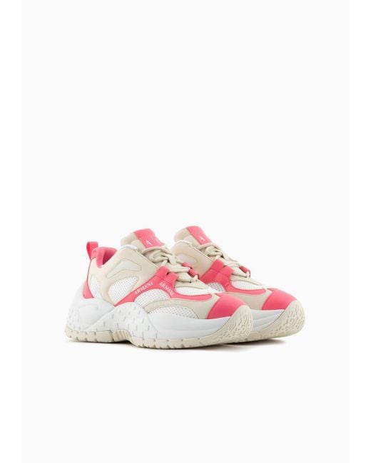 Armani Exchange Pink Sneaker
