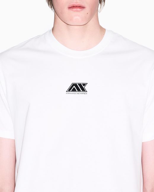 Camiseta Asv De Corte Regular ARMANI EXCHANGE de hombre de color White