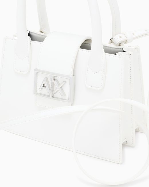 ARMANI EXCHANGE White Tote Bag
