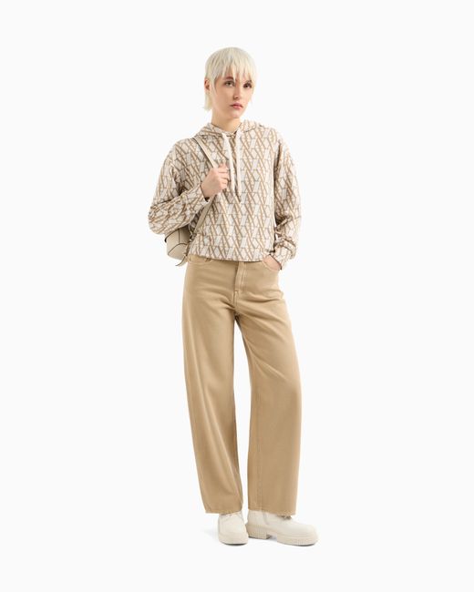 Vaqueros De Corte Relajado Con Teñido De Algodón Y Lyocell De Asv ARMANI EXCHANGE de color Natural