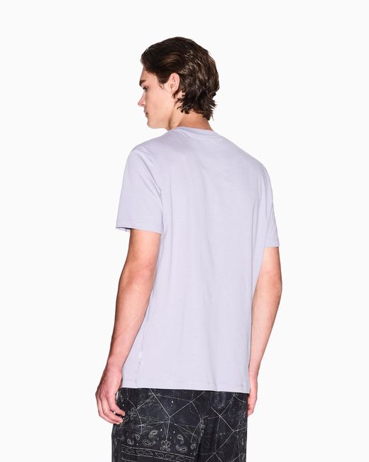 T-Shirt Regular Fit Con Stampa Caleidoscopio di ARMANI EXCHANGE in Gray da Uomo