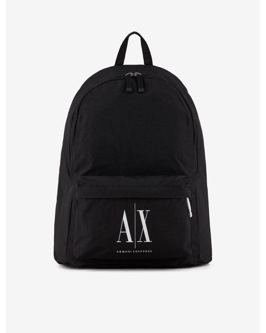 Armani Exchange Backpack in Black for Men Lyst