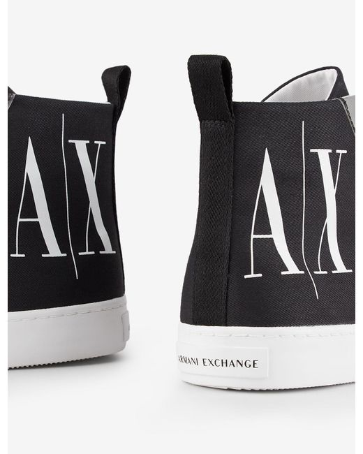 mens armani high top trainers