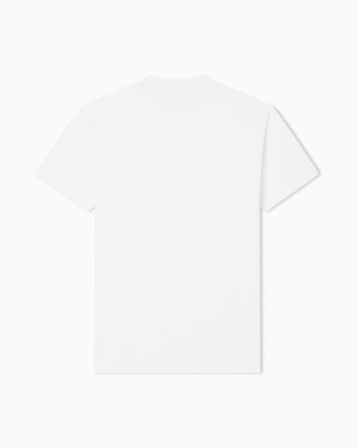 ARMANI EXCHANGE White Regular Fit T-Shirt for men