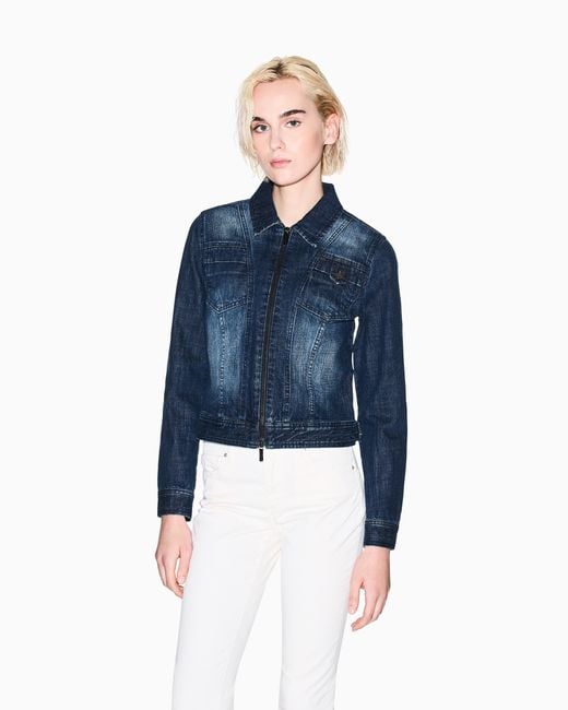 Veste En Jean ARMANI EXCHANGE en coloris Blue