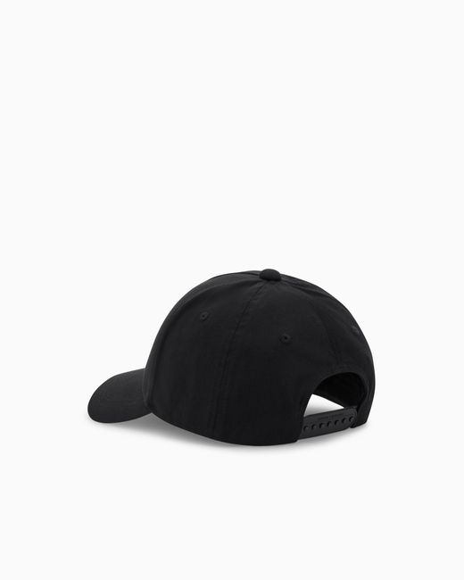 ARMANI EXCHANGE Black Baseball Cap Icon for men