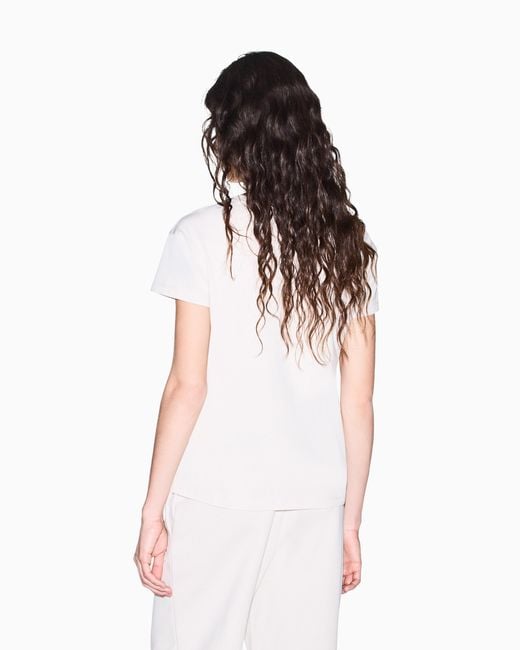 ARMANI EXCHANGE White Oversized T-Shirt