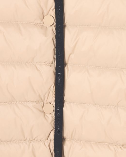 ARMANI EXCHANGE Natural Short Down Jacket With Quilted Hood