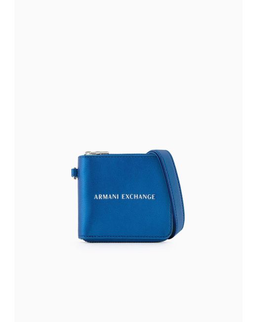 Mini Portafoglio Con Laccio di Armani Exchange in Blue da Uomo