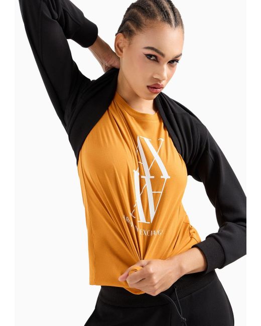 Armani Exchange Orange Regular Fit T-shirts