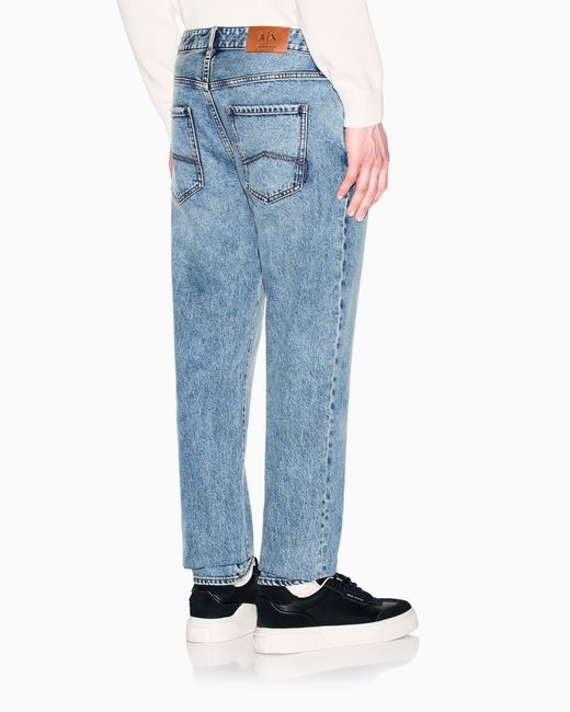 ARMANI EXCHANGE Blue Slim Jeans Comfort Denim Wash for men