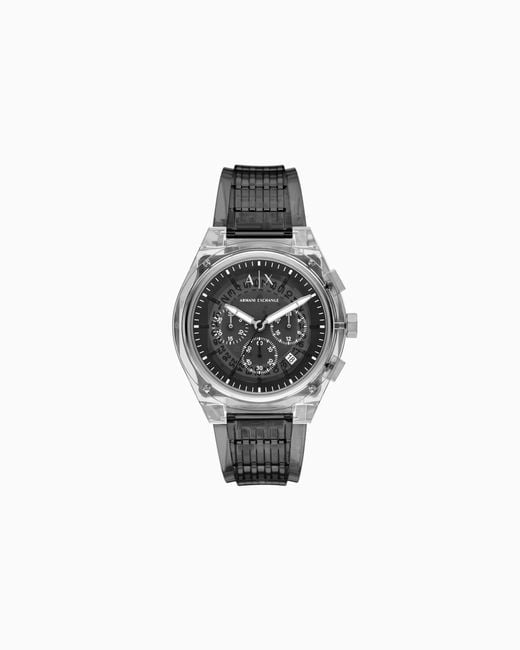 ARMANI EXCHANGE Grauer Chronograph in Multicolor für Herren