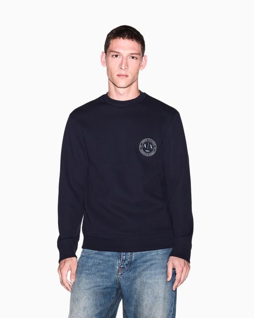 ARMANI EXCHANGE Blue Sweatshirt for men