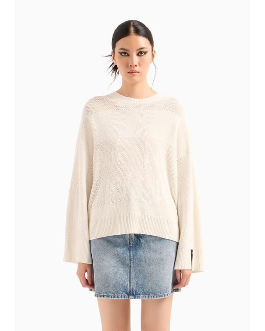 Armani Exchange White Asv Sweater