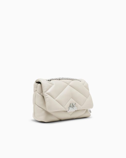 ARMANI EXCHANGE White Crossbody Messenger Bag
