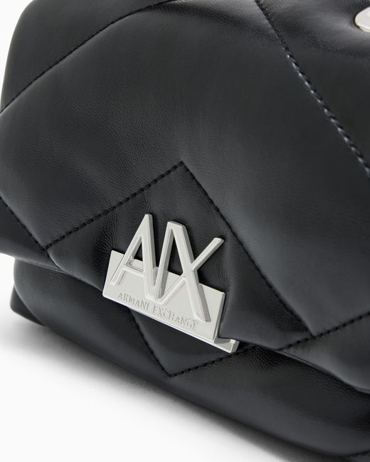 ARMANI EXCHANGE White Mini Bag With Outer Coating And Padding