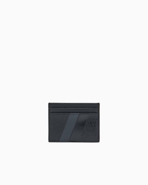 ARMANI EXCHANGE White Smooth Texture Bifold Wallet for men