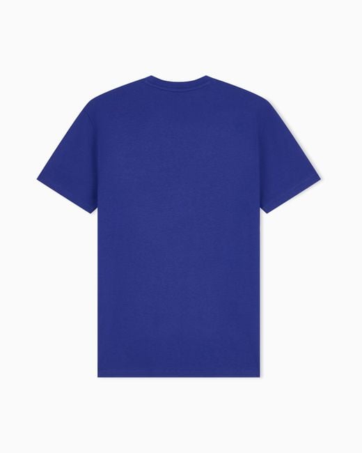 ARMANI EXCHANGE Blue Slim Fit T-Shirt for men