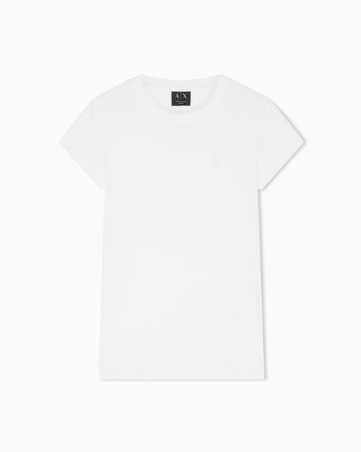 ARMANI EXCHANGE White Slim Fit T-Shirt