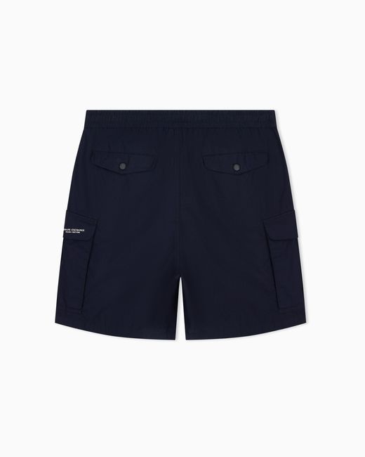 ARMANI EXCHANGE Blue Regular Fit Shorts for men