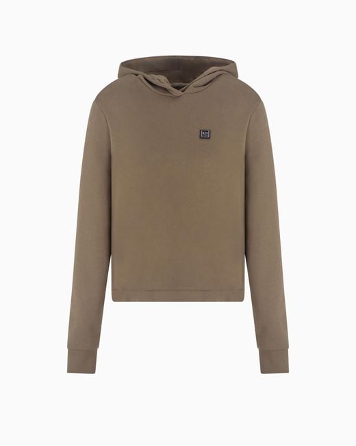 ARMANI EXCHANGE Natural Asv Organic Cotton Blend Hoodie
