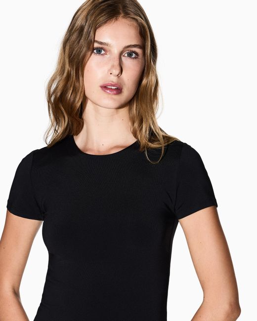 ARMANI EXCHANGE Black Technical Slim Fit Top