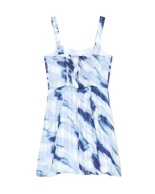 ARMANI EXCHANGE Blue Short Striped Dress
