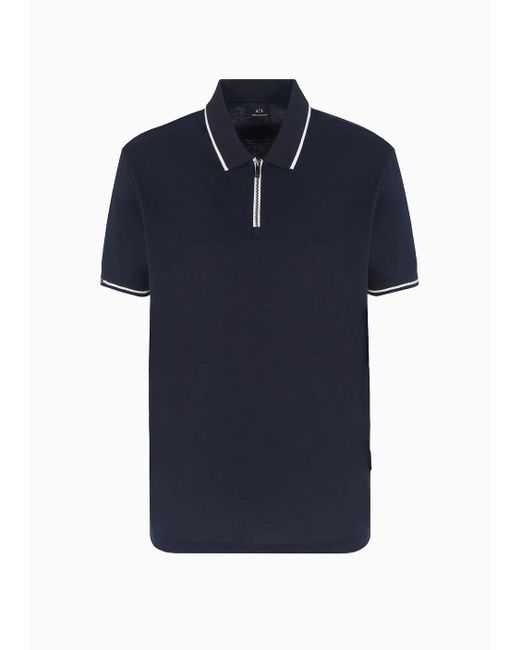 Armani Exchange Blue Polo Shirts for men
