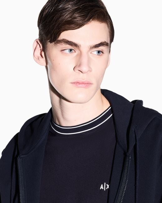 ARMANI EXCHANGE Blue Slim Fit T-Shirt for men