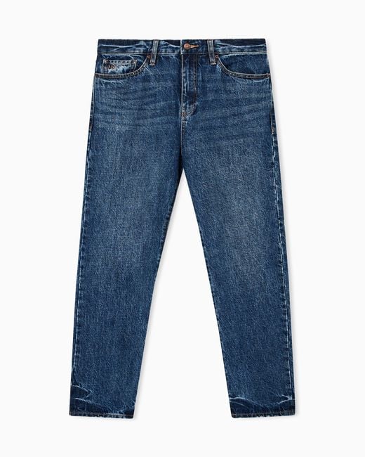 Vaqueros Boyfriend De Mezclilla Rígida ARMANI EXCHANGE de color Blue