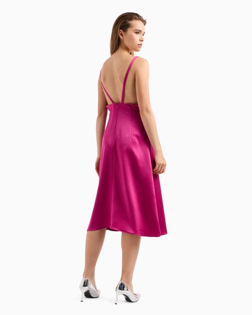 Armani Exchange Fuchsia Viscose Casual Dress main image 1